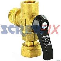 Vokera 10023567 C-Water inlet valve/Stop Cock-Screws in non-return (844KG)