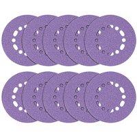Trend AB/150/60Z 60 Grit 12-Hole Punched Multi-Material Sanding Discs 150mm 10 Pack (844PV)