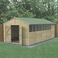 Forest Beckwood 10' x 19' 6" (Nominal) Apex Shiplap Timber Shed with Assembly (844RF)