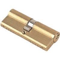 Yale Fire Rated 1 Star Double Euro Cylinder Lock BS 40-40 (80mm) Polished Brass (84534)