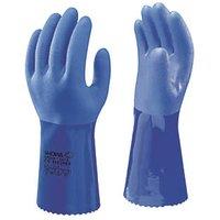 Showa 660 Chemical Hazard Gauntlets Blue Large (84543)