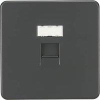 Knightsbridge 1-Gang RJ45 Ethernet Socket Anthracite (845TY)