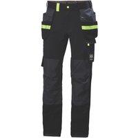 Helly Hansen Oxford 4X Construction Work Trousers Black 37.5" W 33" L (845XK)