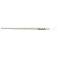 Time RG6 White 1-Core Round Coaxial Cable 25m Drum (846JY)