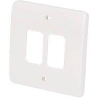 MK Grid Plus 2-Module Grid Faceplate White (84716)