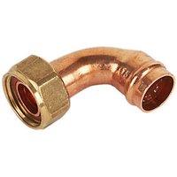 Yorkshire Copper Solder Ring Angled Tap Connector 15mm x 1/2" (84717)