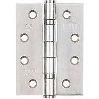 Smith & Locke Polished Stainless Steel Grade 11 Fire Rated Ball Bearing Hinges 102mm x 76mm 3 Pack (8474J)