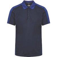 Regatta Contrast Coolweave Polo Shirt Navy/New Royal Medium 42.5" Chest (847JW)