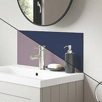 Splashwall Deep Sea / Smoked Rose Vanity Splashback Matt Blue/Purple 250mm x 600mm x 4mm (847KU)