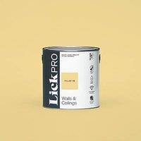 LickPro Max+ 2.5Ltr Yellow 08 Matt Emulsion Paint (849JY)