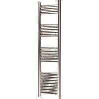 Towelrads 1200mm x 300mm 1105BTU Grey / Silver Flat Designer Towel Radiator (849RY)