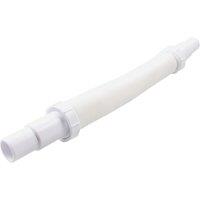 Flomasta Push-Fit Flexible Waste Pipe White 40mm x 500 - 1420mm (850JN)