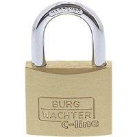 Burg-Wachter Brass Keyed Alike Long Shackle Padlocks 40mm 2 Pack (850PH)