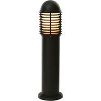 Saxby Louvre 650mm Outdoor Post Matt Black (850VX)