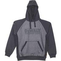 DeWalt Stratford Hooded Sweatshirt Black/Grey Large 42-44" Chest (851JH)