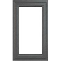 Crystal Left-Hand Opening Clear Double-Glazed Casement Anthracite on White uPVC Window 610mm x 1190mm (851JP)