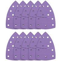 Trend AB/DET/240A 240 Grit 11-Hole Punched Multi-Material Abrasive Sanding Sheets 151mm x 102mm 10 Pack (851RH)