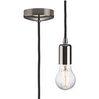 Knightsbridge Contemporary Long Pendant Black Nickel (851VF)