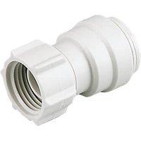 JG Speedfit Plastic Push-Fit Straight Tap Connectors 15mm x 3/4" 2 Pack (85257)