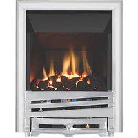 Focal Point Horizon Chrome Rotary Control Inset Gas High Efficiency Fire 500mm x 125mm x 585mm (8528G)
