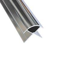 Splashwall External Corner Polished Silver 2420mm x 11mm (852GV)