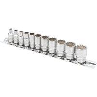 Magnusson 1/4" Drive Socket Rail Set 11 Pieces (852XX)