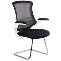 Nautilus Designs Luna Medium Back Cantilever/Visitor Chair Black (853PK)