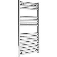Kudox 1100mm x 500mm 1420BTU Chrome Curved Designer Towel Radiator (8540P)
