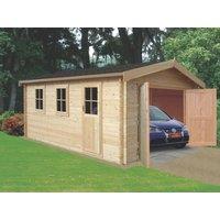 Shire Bradenham 28 12' 6" x 14' 6" (Nominal) Apex Timber Garage with Assembly (85412)
