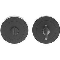 Carlisle Brass Standard WC Thumbturn Set Matt Black 50mm (854JA)