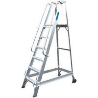 Lyte Aluminium 1.46m Silver 6 Step Podium Steps (85519)