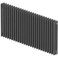 Acova 600mm x 1042mm 4571BTU Anthracite Horizontal 3 Column Radiator (855FW)