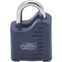 Burg-Wachter Sapphire Steel Weatherproof Laminated Padlock 30mm (855YY)