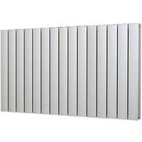 Glow 600mm x 1045mm 4508BTU Matt Chrome Horizontal Designer Radiator (8572F)