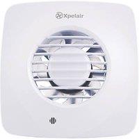 Xpelair DX100HTS 100mm (4") Axial Bathroom Extractor Fan with Humidistat & Timer White 220-