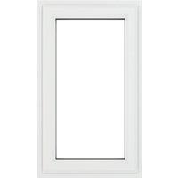 Crystal Left-Hand Opening Clear Double-Glazed Casement White uPVC Window 610mm x 1115mm (857JP)