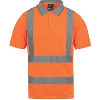 Regatta Pro Contract Hi-Vis Polo Shirt Orange X Large 43.5" Chest (857VC)