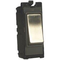 Varilight PowerGrid 20AX Grid DP Control Switch Brushed Steel with Black Inserts (85925)