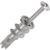 Easyfix Self-Drill Plasterboard Fixings Metal 32mm 500 Pack (8592H)