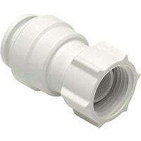 JG Speedfit Plastic Push-Fit Straight Tap Connectors 22mm x 3/4" 2 Pack (85981)
