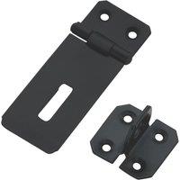 Smith & Locke Hasp & Staple Black Powder-Coated 90mm (859VE)