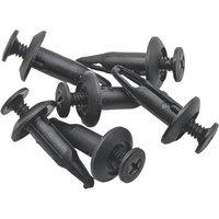 Pearl Consumables Screw Type Closed End Trim Rivets Black 6 Pack (859YY)