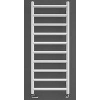 Terma 1200mm x 500mm 1365BTU White Flat Designer Towel Radiator (860HR)