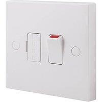 British General 900 Series 13A Switched Fused Spur & Flex Outlet White (86116)