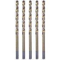 Erbauer Straight Shank Metal Drill Bits 4mm x 119mm 5 Pack (86184)