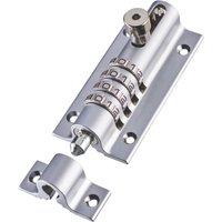 Squire Die-Cast Steel 4-Dial Combination Bolt 120mm Chrome (861PU)