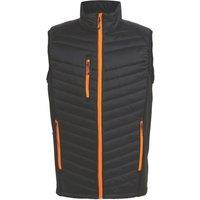 Regatta Navigate Hybrid Bodywarmer Black/Orange Pop 2X Large 47" Chest (861VF)