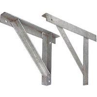 Sabrefix Gallows Brackets Galvanised Hot Dipped 490mm x 50mm 2 Pack (86261)
