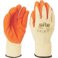 Site Latex Builders Gloves Orange/Yellow X Large (862FR)