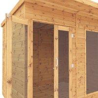 Mercia Maine 7' 6" x 6' (Nominal) Pent Timber Summerhouse (862YL)